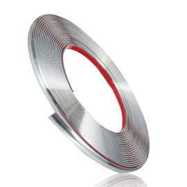 25Foot Automotive Chrome Trim Molding - 1/2in(12mm) Wide Car Side Body Chrome Trim Strip(Self Adhesive) Scratch-Proof Decoration for Motor/Truck/RV Door Window Bumper