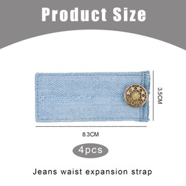 4 Stück Hosenbundverlängerung,Hosenerweiterung Schwangerschaft Hosenerweiterung Damen Extender,Knopfverlängerung Für Hosen,Hosenknopf Verlängerung Bunddehner,Für Umstandshose Umstandsmode Jeans