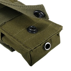 SONONIA Tactical Military Flashlight Torch Belt Holster Holder Case Pouch Available in 5 Colors - Army Green