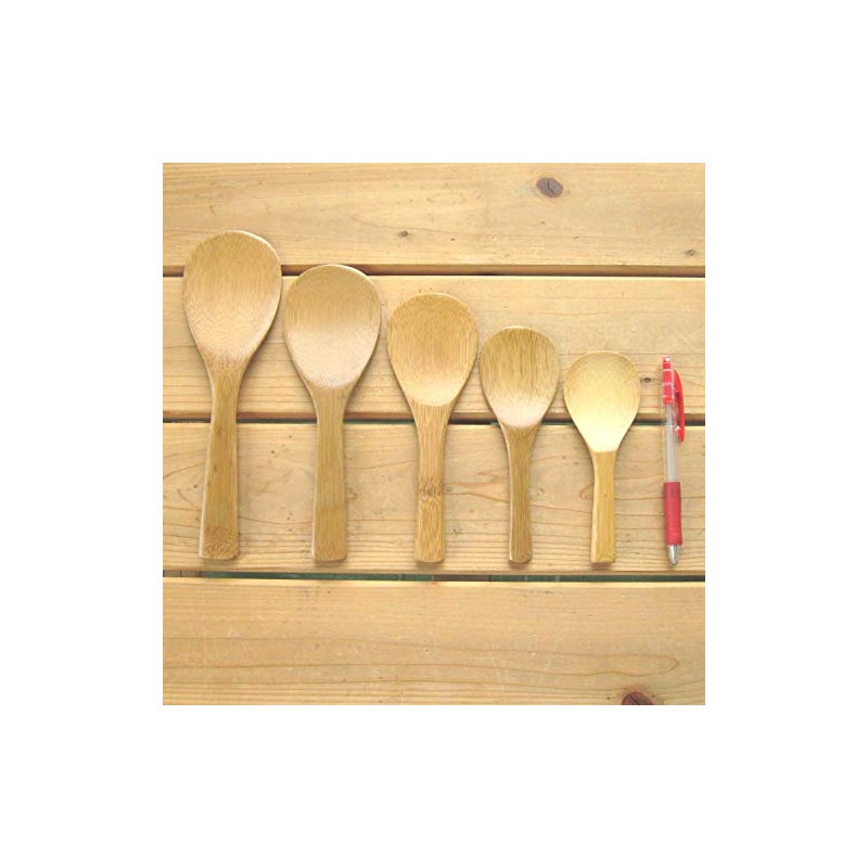 Nagao 18055 Moso Bamboo Rice Spoon, 5.5 inches (14 cm),