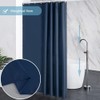 Furlinic Shower Curtain Mould Proof Resistantand Waterproof Washable Polyester Fabric
