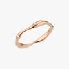 Gold&Dear 14KGP Daily Slim Wave Ring White Gold S (No.