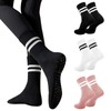 Risipu Non Slip Yoga Socks for Women Anti-skid Long Socks