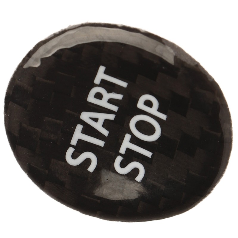 Push Start Button Cover Carbon Fiber Ignition Switch Button Cover