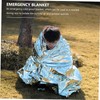BIUDECO 1pc Double-Sided Emergency Insulation Blanket Compact Aluminum Foil Thermal