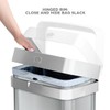Clorox 13 Gallon Trash Can - 50L Slim Open Top