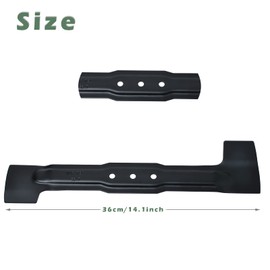 Poweka F016800272 Blade Compatible with Bosch Rotak 37 and Rotak 37 Ergoflex (Old Version) Lawn Mowers Replacement