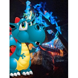 Mystical Fire Dragon Flames Blue Flame Colorant Vibrant Blue Flame Color Changer for Indoor or Outdoor Use 25-Gram Packets 6 Pack…