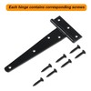 2 Pack T Hinges 200mm (8") with Screws, Heavy Duty