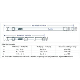 Blueberry Pet 7 Patterns Soft & Comfy Scottish Iconic Navy Blue & Red Plaid Padded Adjustable Dog Collar, Medium, Neck 14.5"-20"