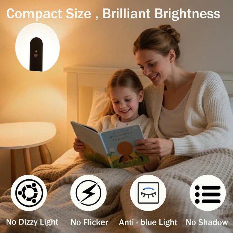 LED Motion Sensor Wall Sconce Light, Wall Mounted Lamps with