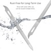 10-Pack Metal Nail Files for Natural Nails - Stainless Steel,