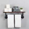 Industrial Pipe Shelving,Iron Pipe Shelves Industrial Bathroom Shelves with Towel