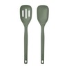 Tovolo Elements Silicone Spoon Set of 2 Mixing and Slotted