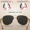 Carfia Retro Trendy Pilot Sunglasses for Women Polarized UV Protection,