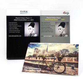 DURICO Rugged Textured 315GSM Watercolor Textured Fineart Digital Inkjet Photo Paper (11" x 17", 25 sheets)