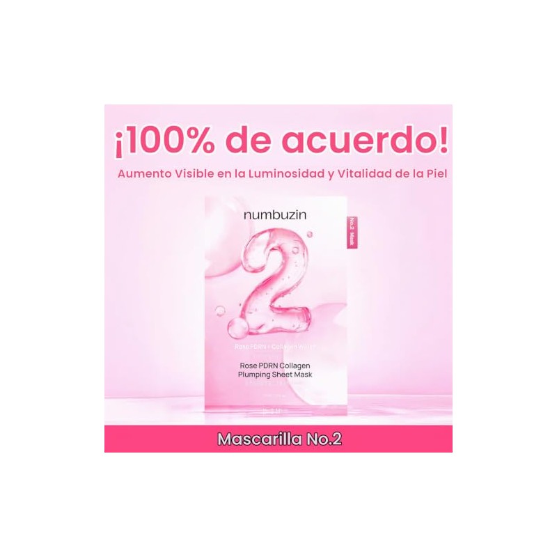 No.2 Rose PDRN Collagen Plumping Sheet Mask (5ea)