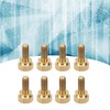 50Pcs Flat Knurled Thumb Screw Wring Round Head Pure Copper