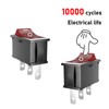 SCOOYUCK 5 Pcs Rocker Switch ON/Off/ON, 15mm×21mm 12V 24V 125V