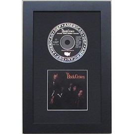 Cd Frame Featuring Black Matting and Black Moulding