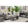 Convenience Concepts Northfield Admiral Coffee Table with Shelf, Gray Faux