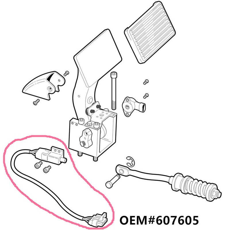 Golf Cart Brake and Accelerator Pedal Switch Fits on EZGO