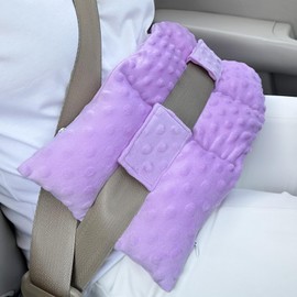 Ostomy Seat Belt Pillow Stoma Seatbelt Protector Ostomy Bag Cover Pillow for Driving Ileostomy Ostomy Support Pillow Urostomy Supplies Car Women Men Minky Dot Lavender