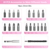 JENABOM Electric Screwdriver Pink, 3.6V Rechargeable Cordless Screwdriver, 5N.m Max