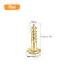 sourcing map Wood Screws M2.5 x 10mm Slotted Round Head