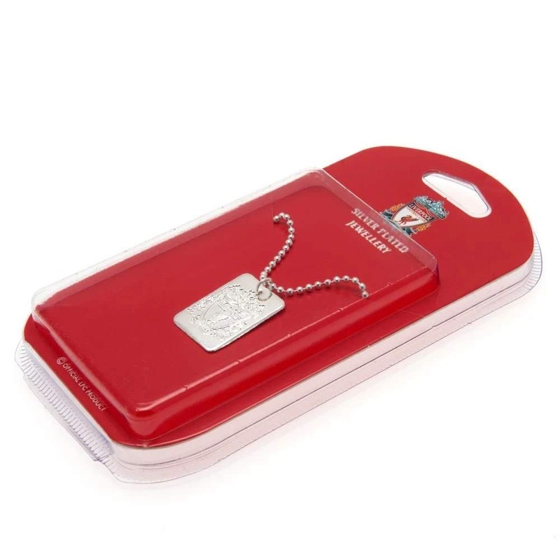 Liverpool F.C. Silver Plated Dog Tag & Chain