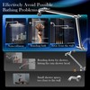 16" Stainless Steel Shower Arm Extension, Adjustable Showerhead Holder, 360°
