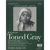 Pro – Art Strathmore Toned Sketch Spiral Pad 11-inch X 14-inch, Gray