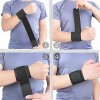 Set Rodillera Elástica y Muñequera Deportiva HLCassCo Negro Crossfit Gym