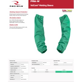 Radians VolCore Fire, Flame and Heat Retardant Protective Welding Sleeves 1 PR
