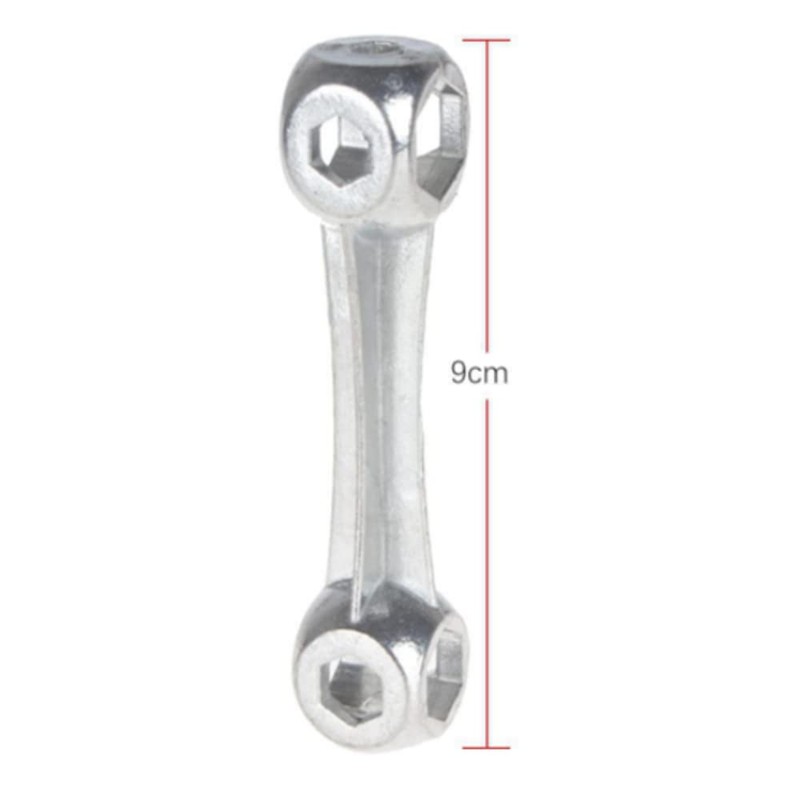 CaiHuaEr Dumbell Spanner, 2 Pcs Hexagon Hole Spanner Dumbbell Type