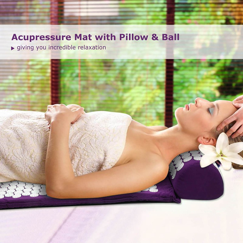 [通拓商品]Massage Mat Spike Acupuncture Pad Relieve Stress Pain Acupressure Cushion