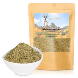 WILD GREEK HERBS DRIED PREMIUM QUALITY- from Mount Olympus Handpicked and Air-Dried in DoyPack with ZipLock for Awesome Freshness and Aroma - Mediterranean Seasoning (1.41 Ounce (Pack of 1), Oregano)