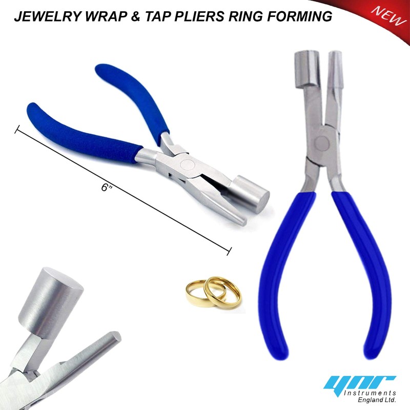 YNR Jewellery WRAP & TAP Pliers Ring Forming Bail Making