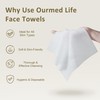 ourmed life Ourmed Life Face Towels, Disposable Biodegradable Facial Towels