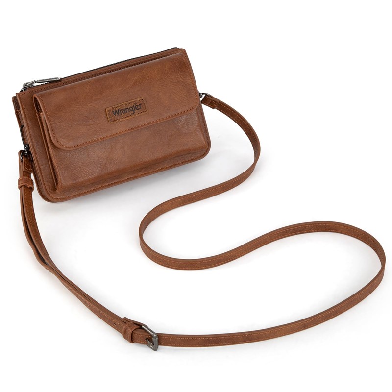 Wrangler Crossbody Wallet Purse for Women Small Wallet with Card