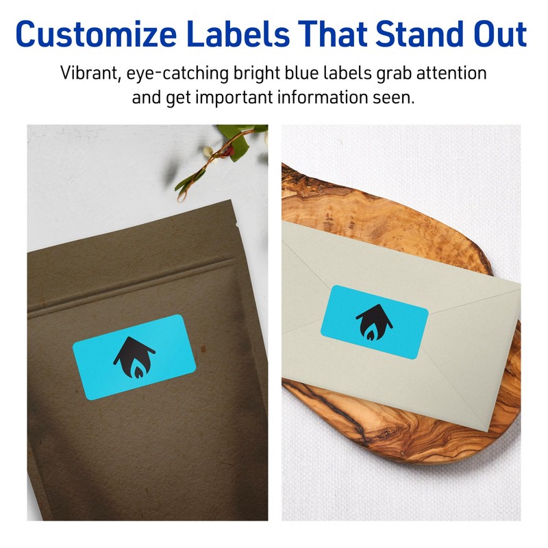 Avery Printable Rectangle Labels with Sure Feed Technology, 1-13/16" x