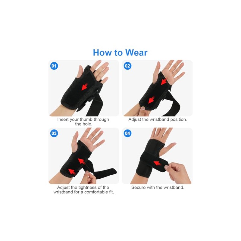Beugo Carpal Tunnel Wrist Support Brace, Hand Support (Left Hand)