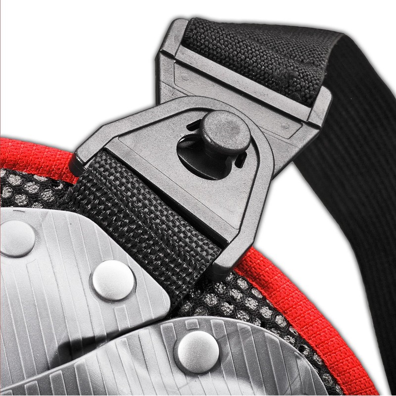 Black Crevice Children's Back Protector Multi-Coloured Schwarz/Rot/Silber Size:140 (EU)