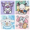 4 Pack Cartoon Diamond Art Kits for Adults, DIY Diamond