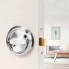 Double Sided Lock, Stainless Steel Door Lock for Bathroom Use(Silver