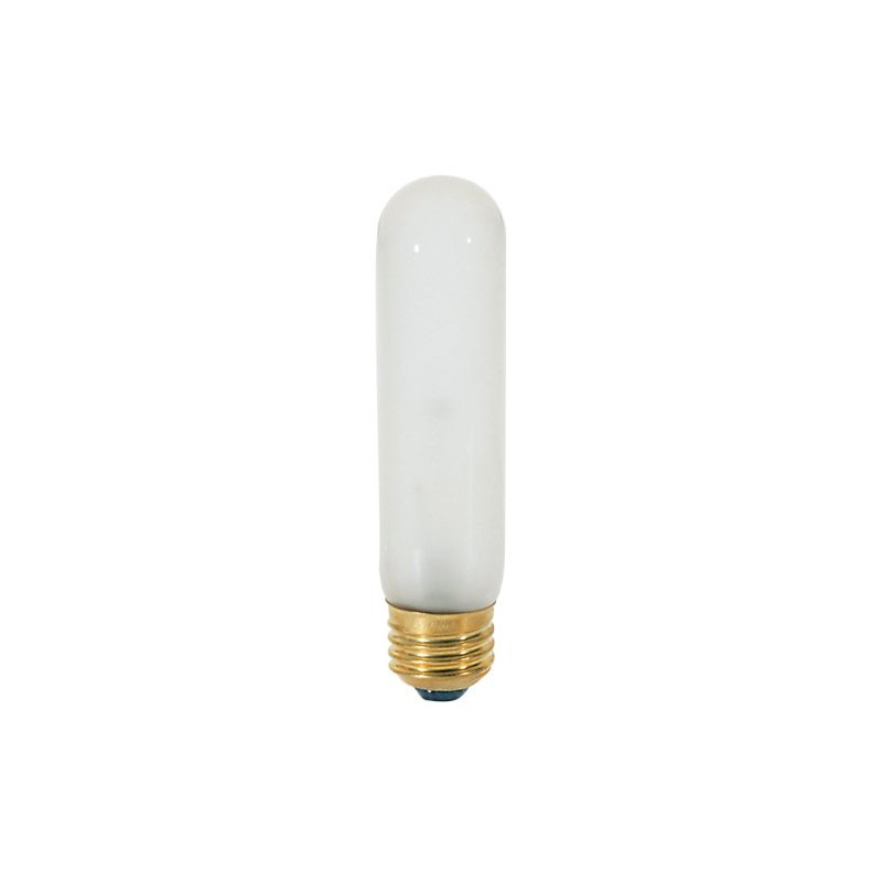 Satco S3251 120V Medium Base 25-Watt T10 Light Bulb, Frosted