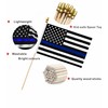 LUSEOAN 20 Pack Thin Blue Line American Police Mini Stick