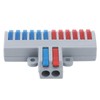 6Pcs DIN Rail Terminal Blocks, Insulated Safety & Reliability, Fast