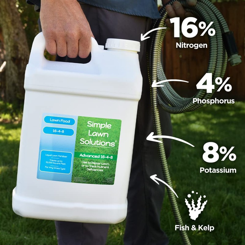 Advanced 16-4-8 Lawn Fertilizer - Liquid Lawn Food Spring &