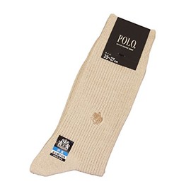 Gunze pl0121 POLO Socks, Men's 318, Moku Beige, 9.8 - 10.6 inches (25 - 27 cm)